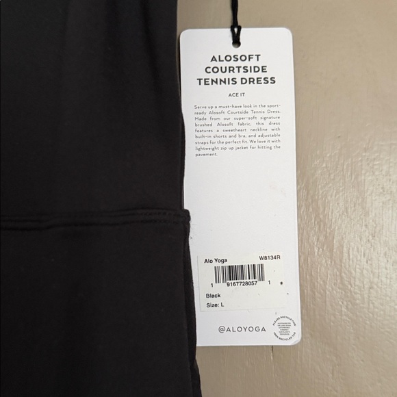 ALO Yoga Black Courtside Mini Dress - Picture 3 of 8